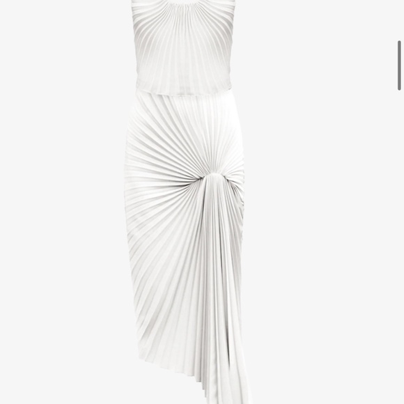 Georgia hardinge red wine AND ivory metallic dress, US size 4/6 - Picture 3 of 3